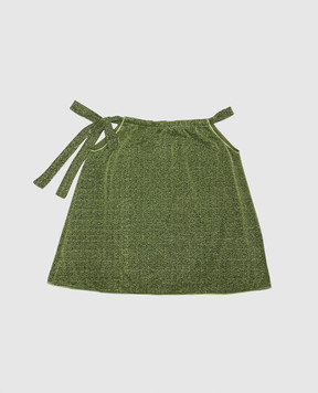 Oseree Дитяча зелена сукня Osemini Lumiere Dress з люрексом LSS238GLUREX