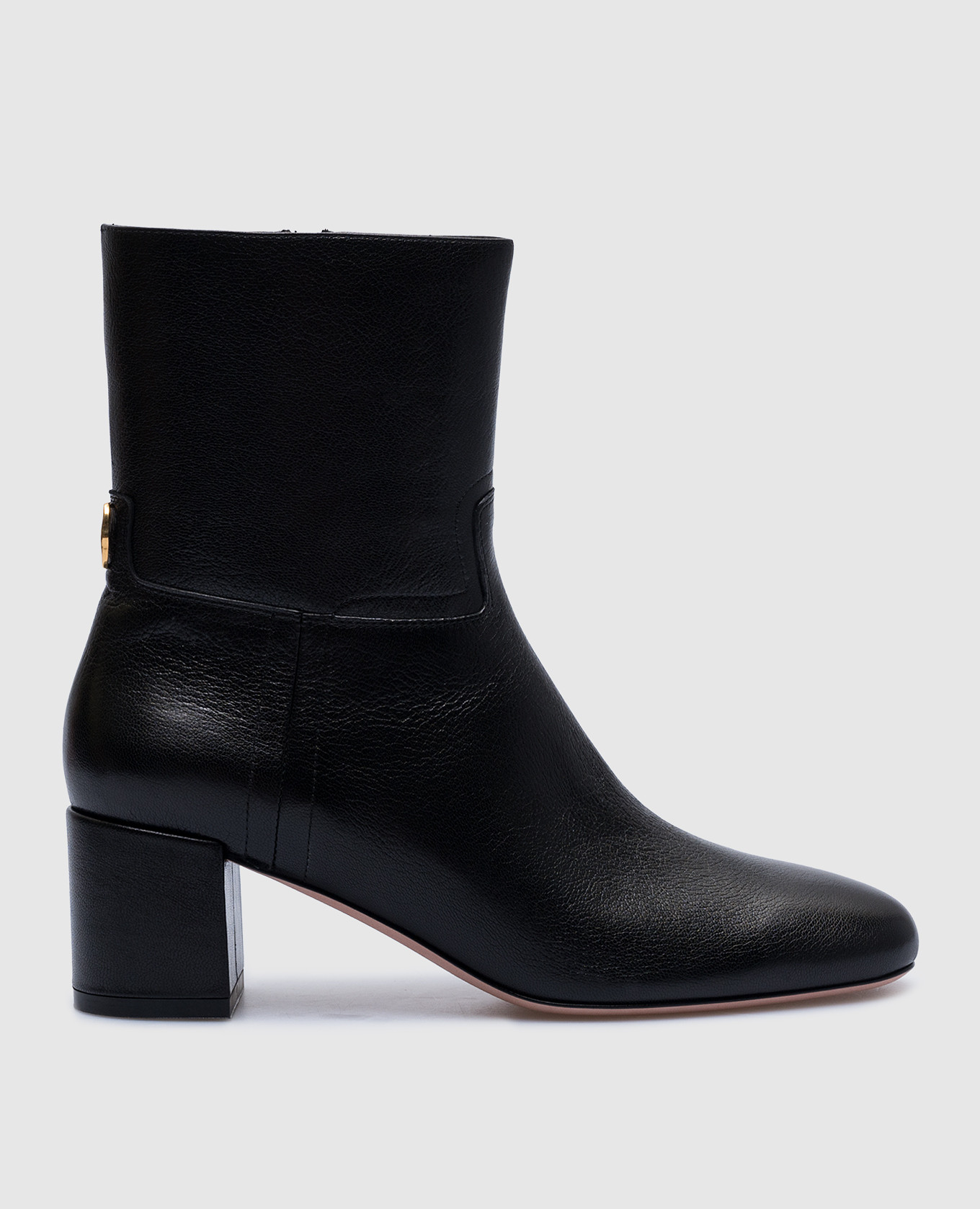Otavine logo ankle boots in black leather