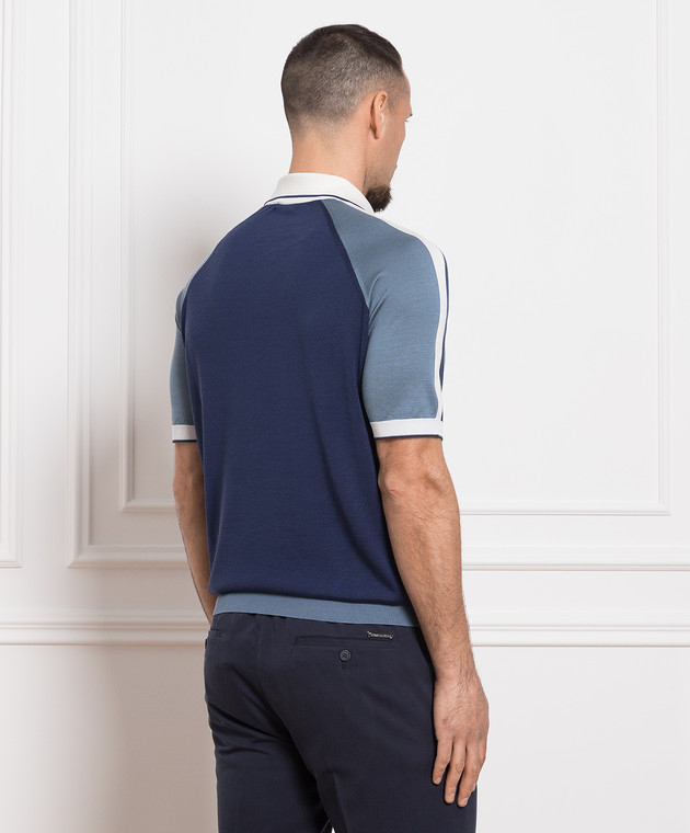 Rimini Silk Polo- Sky