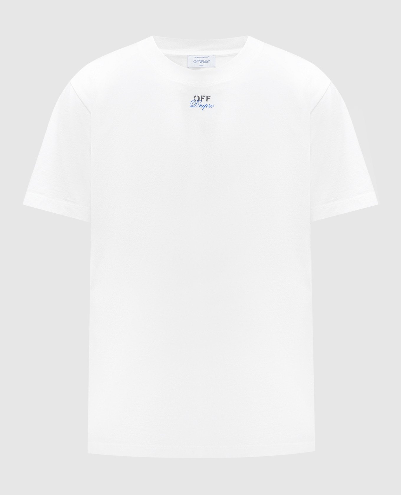 White t-shirt with Off-White Dnipro print