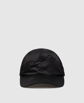 Dolce&Gabbana Чорна кепка в принт логотипу GH810AFJSB7