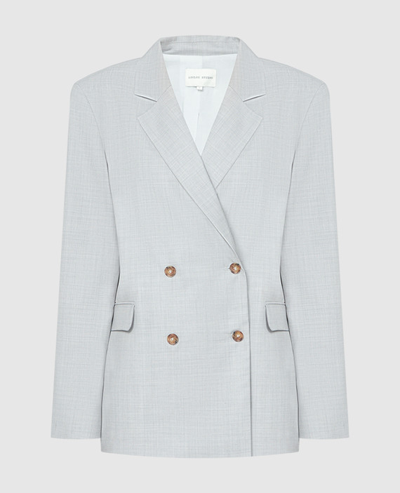 DONAU gray double-breasted wool jacket