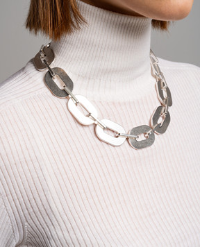 Jil Sander Серебристые бусы-цепь J11UU0046P4877