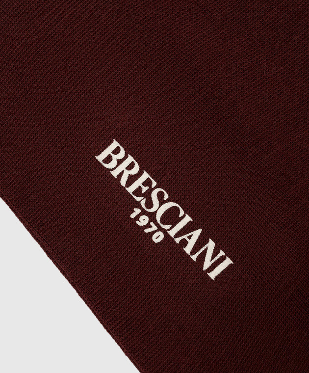 Bresciani Burgundy socks MC001UN0006XX image 3