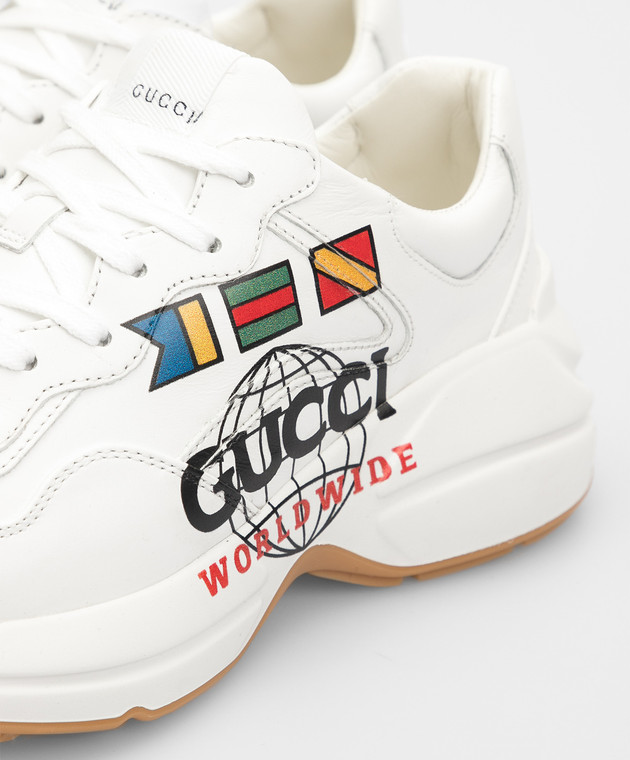 Gucci - Білі шкіряні кросівки 602047DRW00 купити в Symbol
