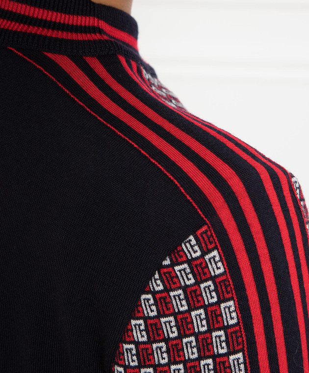 Balmain Sweater made of wool in a monogram pattern BF1KA003KE94 image 5