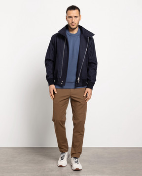 Loro Piana Синий джемпер из кашемира FAM7602