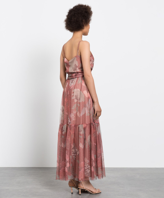 Max & Co Бордова сукня з квітковим принтом CHIOGGIA зображення 4