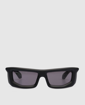 Off-White Чорні сонцезахисні окуляри Volcanite з логотипом OERI074S23PLA001