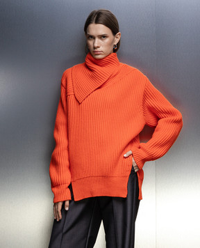 Jil Sander Помаранчевий светр  з вовни J02GP0137J14511