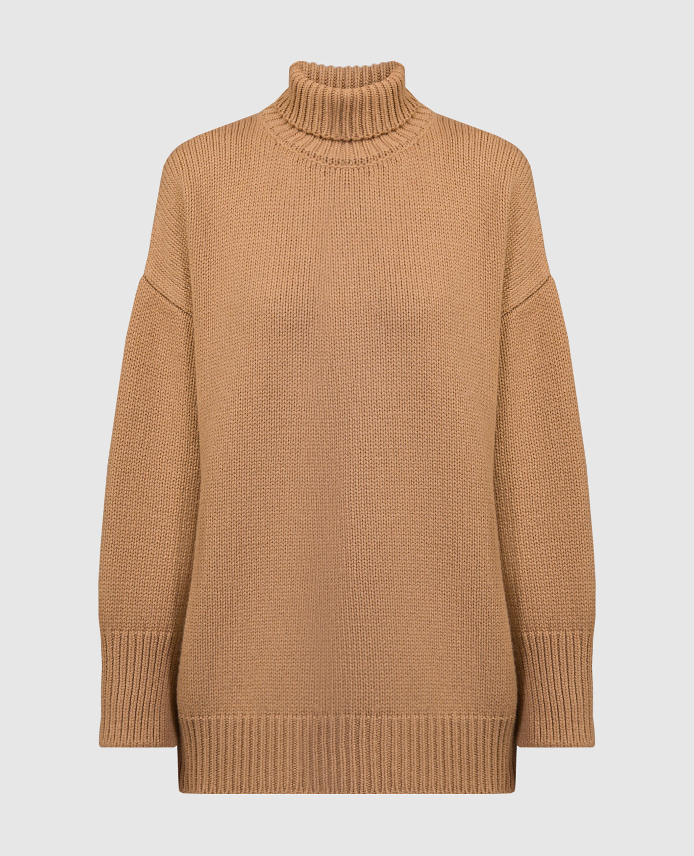 Brown wool and cashmere sweater