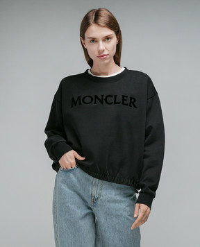 Moncler Черный свитшот с логотипом 8G00037899U5