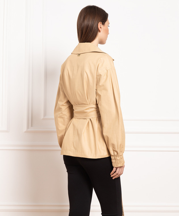 Twinset Beige double-breasted trench coat 231TP2201 изображение 4