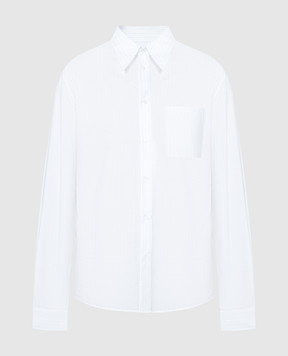 Maison Margiela MM6 Белая рубашка в полоску SH0DT0006S78540