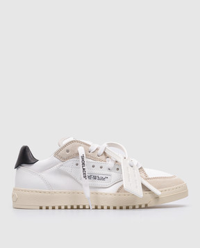 Off-White Белые комбинированные кеды Sneaker 5.0 с принтом логотипа OWIA270C99FAB004
