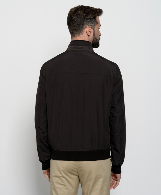 Enrico Mandelli Темно-коричнева куртка A4T5184209 зображення 4