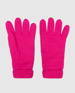 Il Trenino Дитячі рожеві рукавиці з вовни CL4063