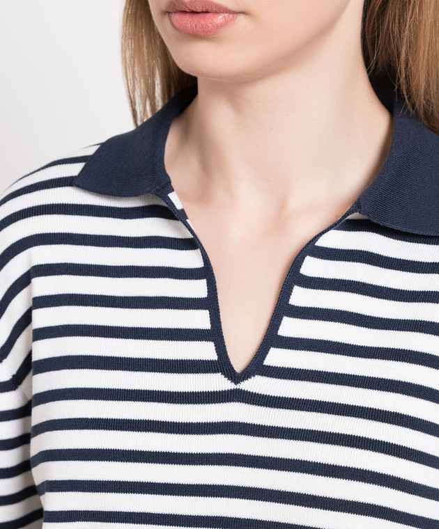 Loro Piana Поло в полоску Niasca FAM7805 изображение 5