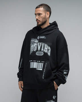 Dolce&Gabbana Чорне худі з принтом DGVIB3 G9AKPTG7K3H