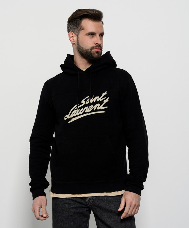 Saint Laurent Черное худи 677263YBVB2 изображение 4