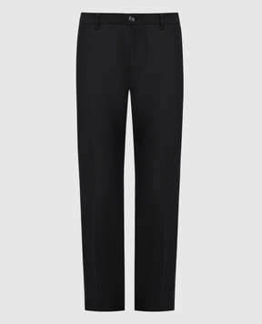 Dolce&Gabbana Черные брюки из льна GY6IETGG868