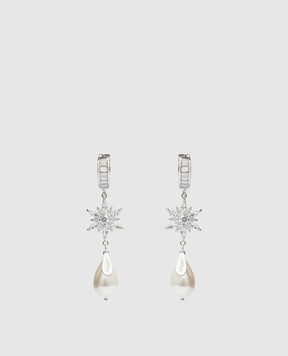 Ellen Conde Silver earrings with crystals EC12P