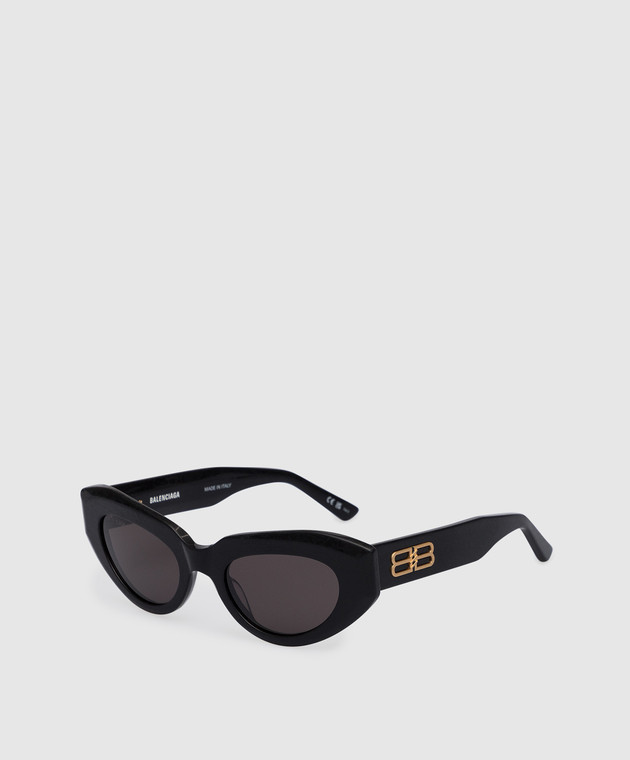 Balenciaga - Rive Gauche sunglasses in black distressed 703435T0001 buy ...