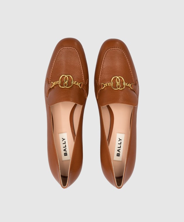 Bally Chaussures en cuir marron Obrien WP5001CP001 acheter en