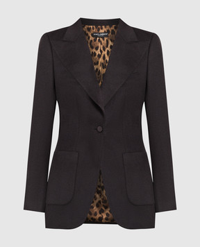 Dolce&Gabbana Черный жакет из кашемира F29HDTFU2AX