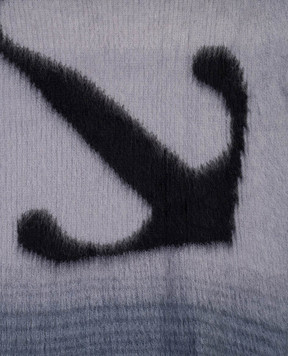 Off-White Плед с шерстью с узором логотипа Arrow с эффектом градиента OHZL013G23KNI001