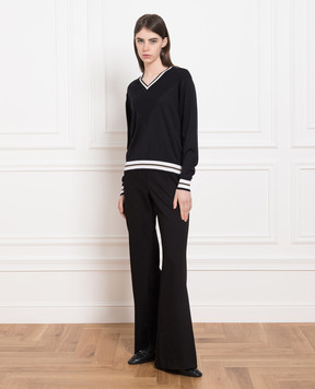 John Smedley Черный пуловер Elcot ELCOT