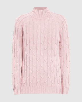 Babe Pay Pls Розовый свитер с кашемиром в фактурный узор. MD9701305341TR