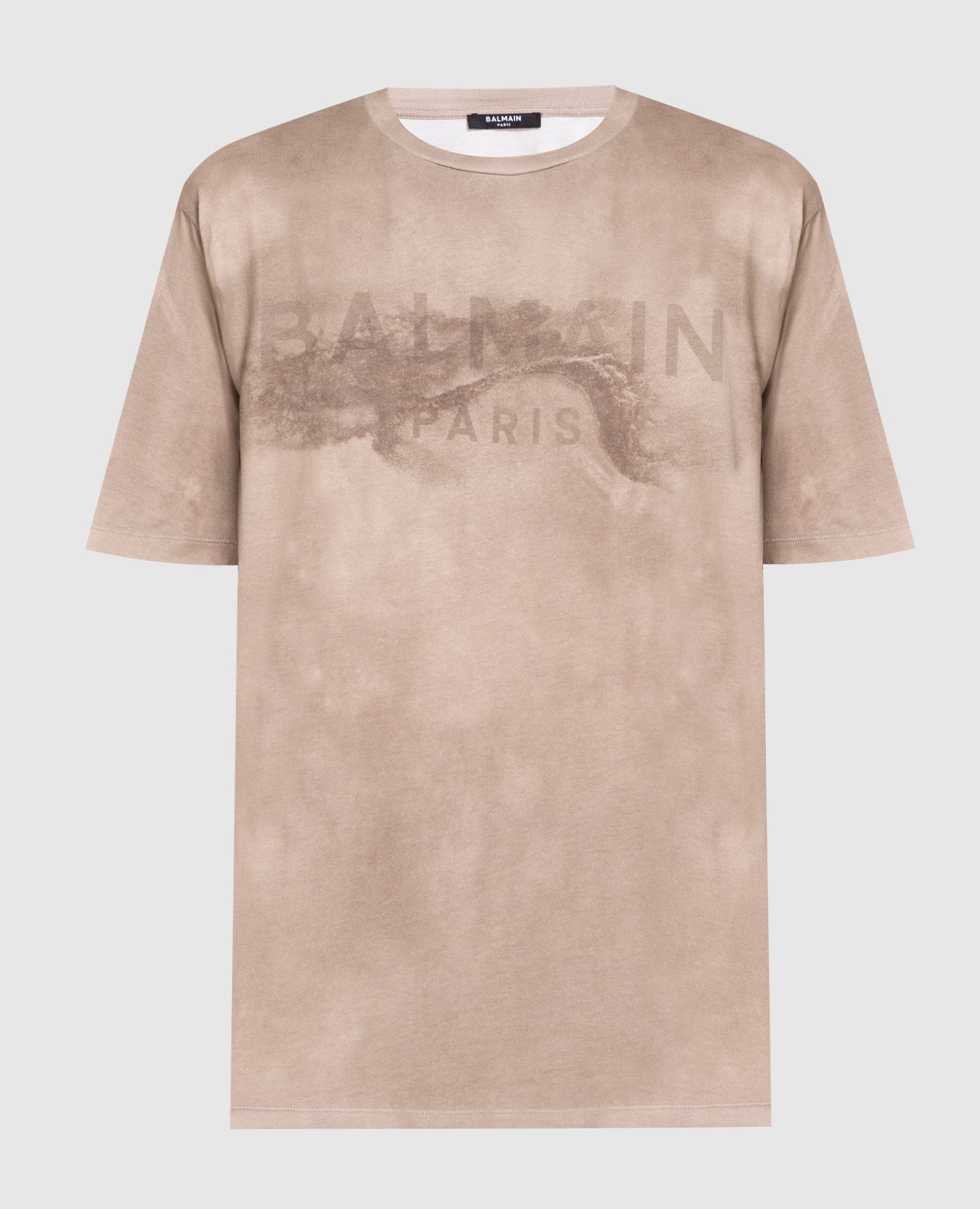 Brown t-shirt with logo print