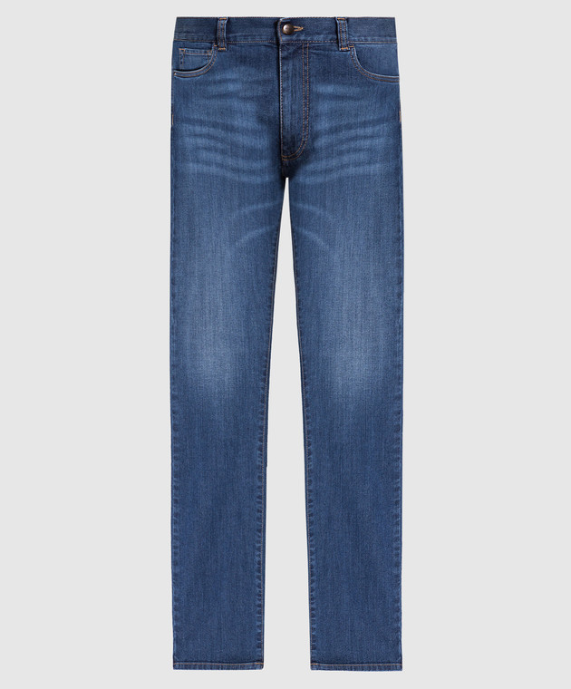 Canali Blue jeans with a distressed effect PD0000391719
