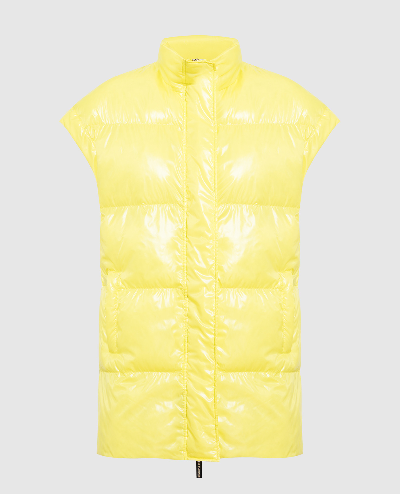 Yellow quilted vest