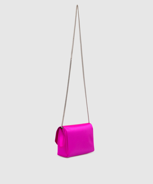 Jimmy Choo Сумка мини Madeline цвета фуксии с кристаллами SOFTMADELINETCU изображение 3