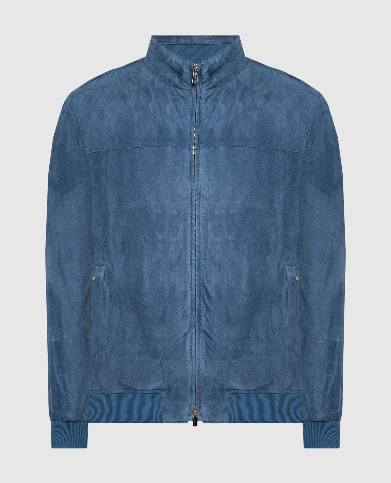 Blue suede jacket