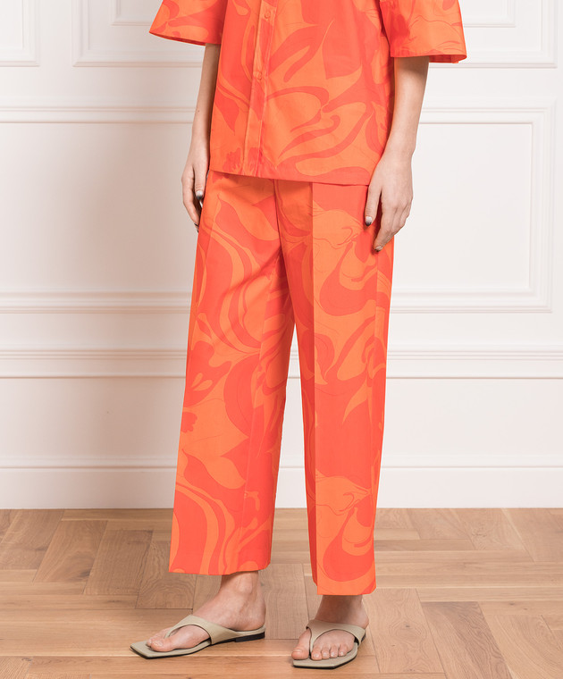 Etro Orange pants in an abstract print D122334280 изображение 3