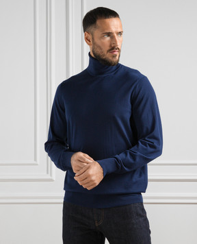 Loro Piana Синій гольф з вовни FAL3612