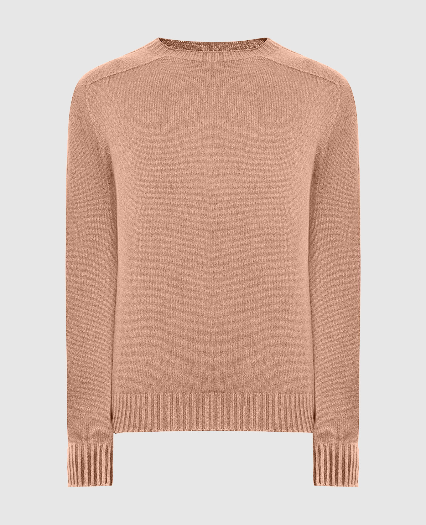 Two-way brown cashmere jumper