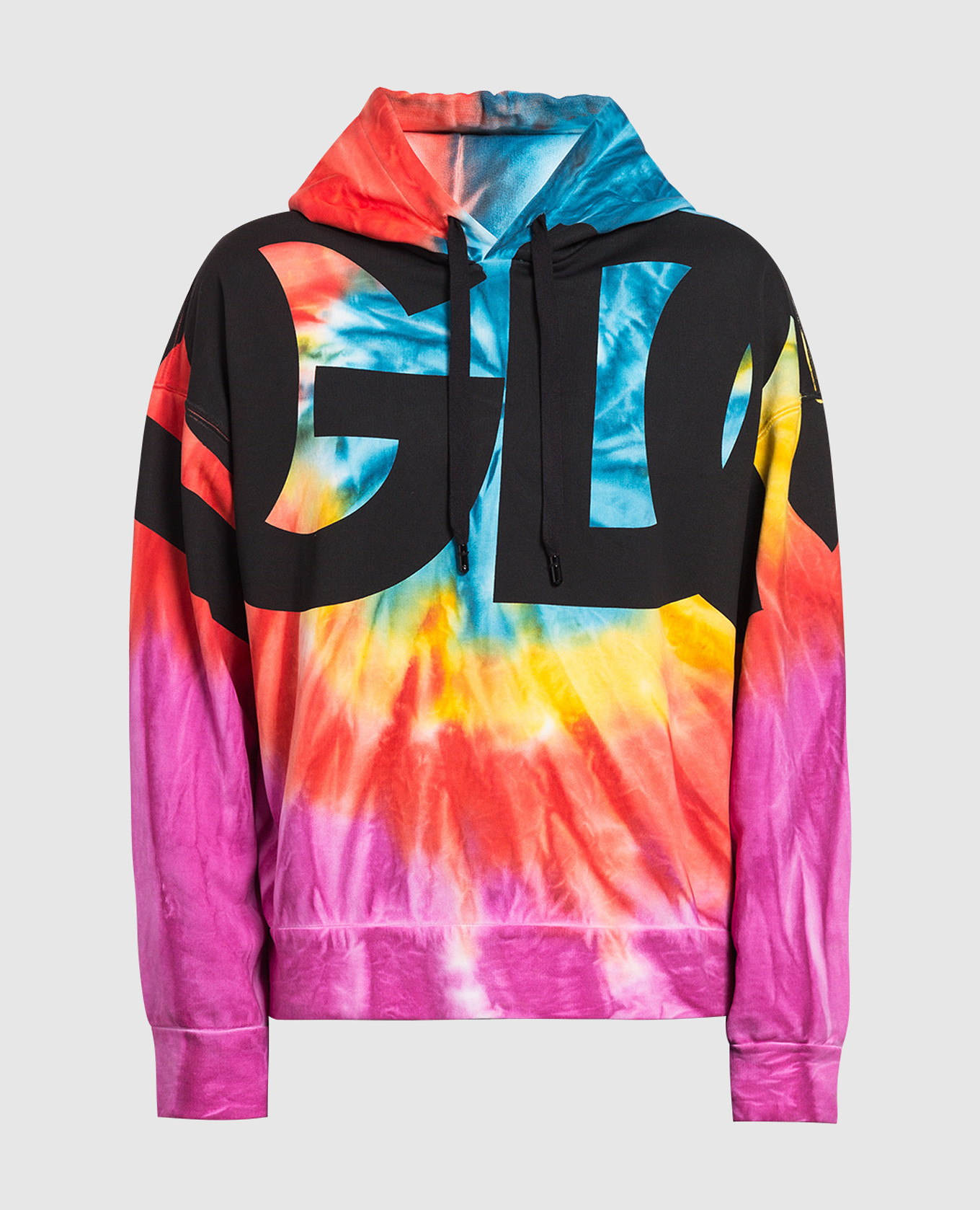 

Худи с эффектом tie-dye и принтом логотипа DG, Красный, Худи