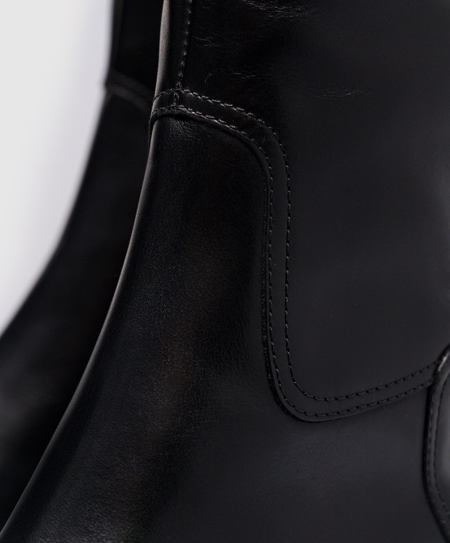 Santoni Black leather boots WSAL70563BJ2TLGA image 5