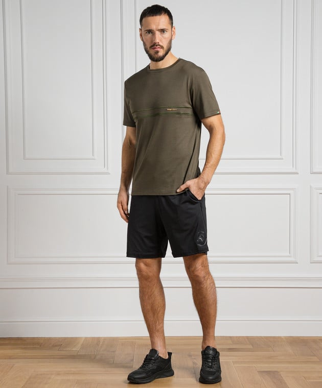 Stefano Ricci Black shorts with logo MYT3400010A15506 image 2