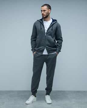 Brunello Cucinelli Серая спортивная кофта из кашемира MTU199069G
