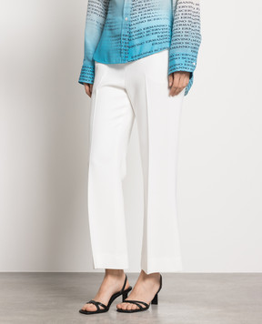 Ermanno Scervino Белые брюки клеш D426P316ILM