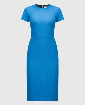 Victoria Beckham Синее платье-футляр 1423WDR005054A