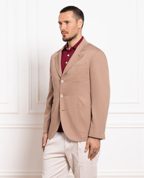 Brunello Cucinelli Коричневый блейзер MS4437BND