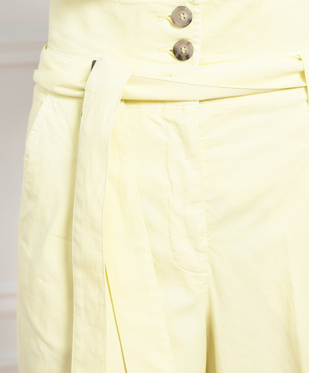 Peserico Жовті штани з відворотами P04556T30A02477 зображення 5
