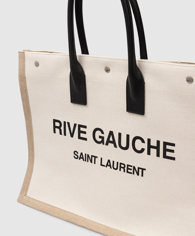 Saint Laurent - Сумка-тоут с принтом Rive Gauche 499290FAABR