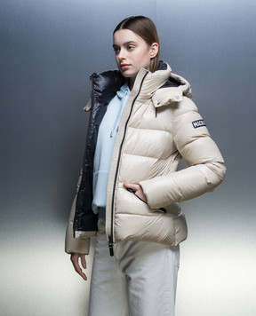 Mackage Бежевый пуховик Madalyn-V с логотипом MADALYNV